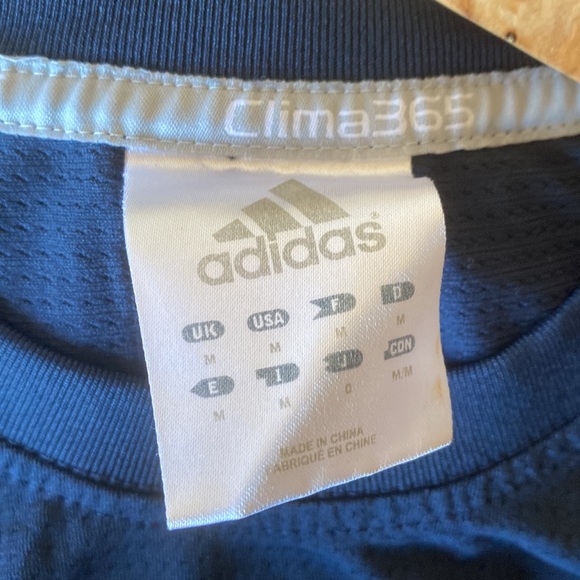 Men’s medium adidas clima 365 blue long sleeve - Picture 3 of 3